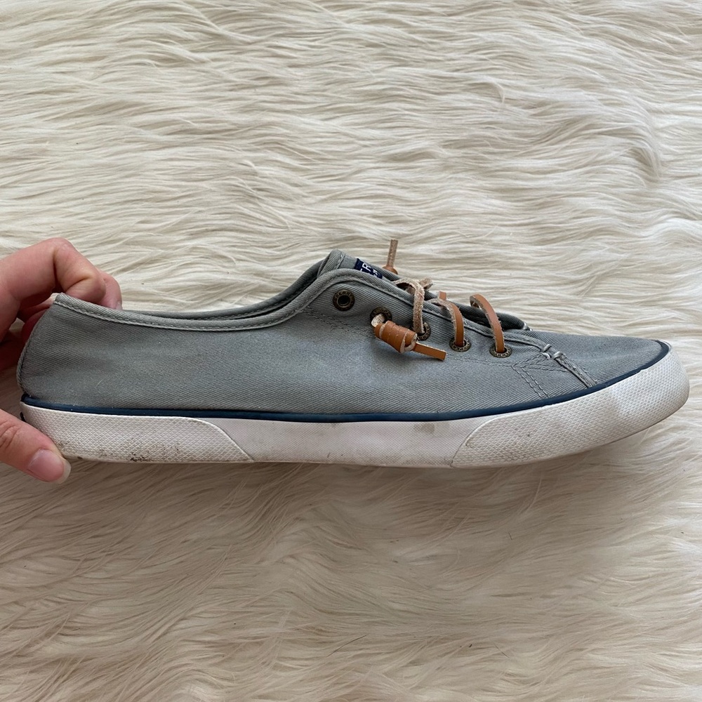 Sperry Gray Pier View Sneaker Slip On Shoes - Picture 4 of 8